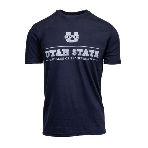 U-State Utah State College of Engineering Navy Short-Sleeve T-Shirt